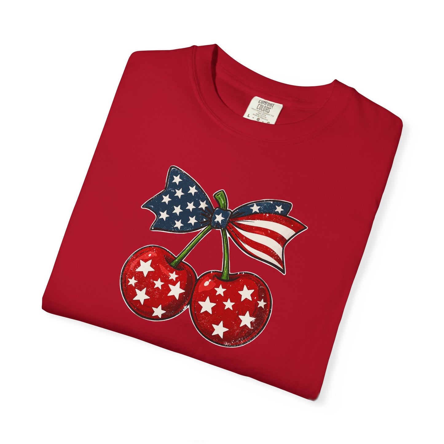 American Flag Cherry T-Shirt