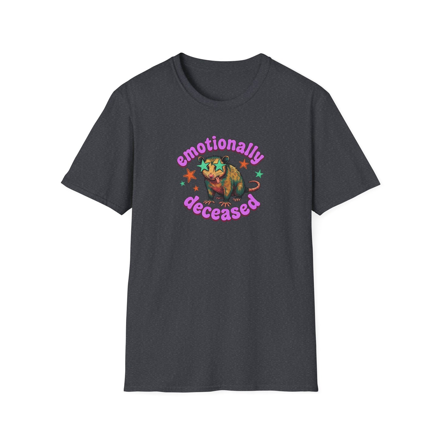 Emotionally Deceased T-Shirt — Cute Colorful Armadillo Graphic