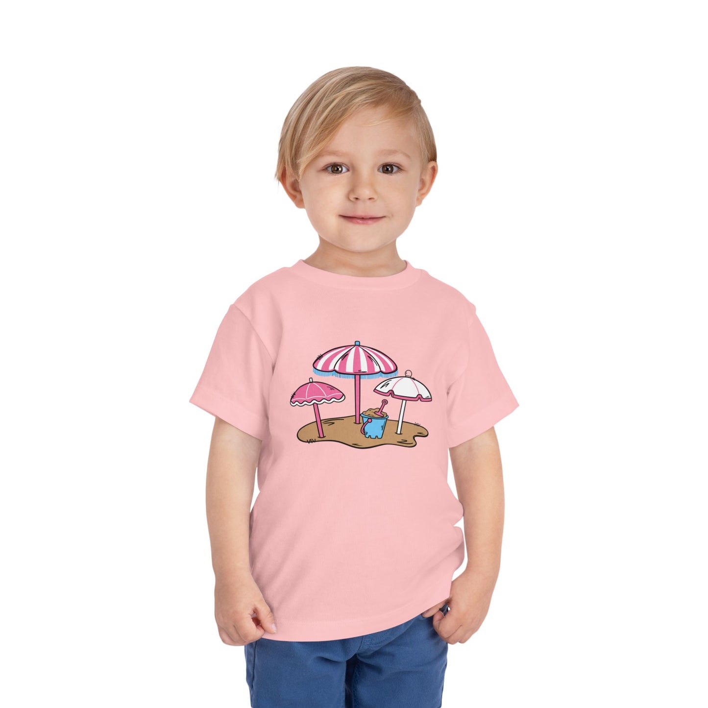 Toddler Tee — Cute Beach Umbrella & Sand Pail Design