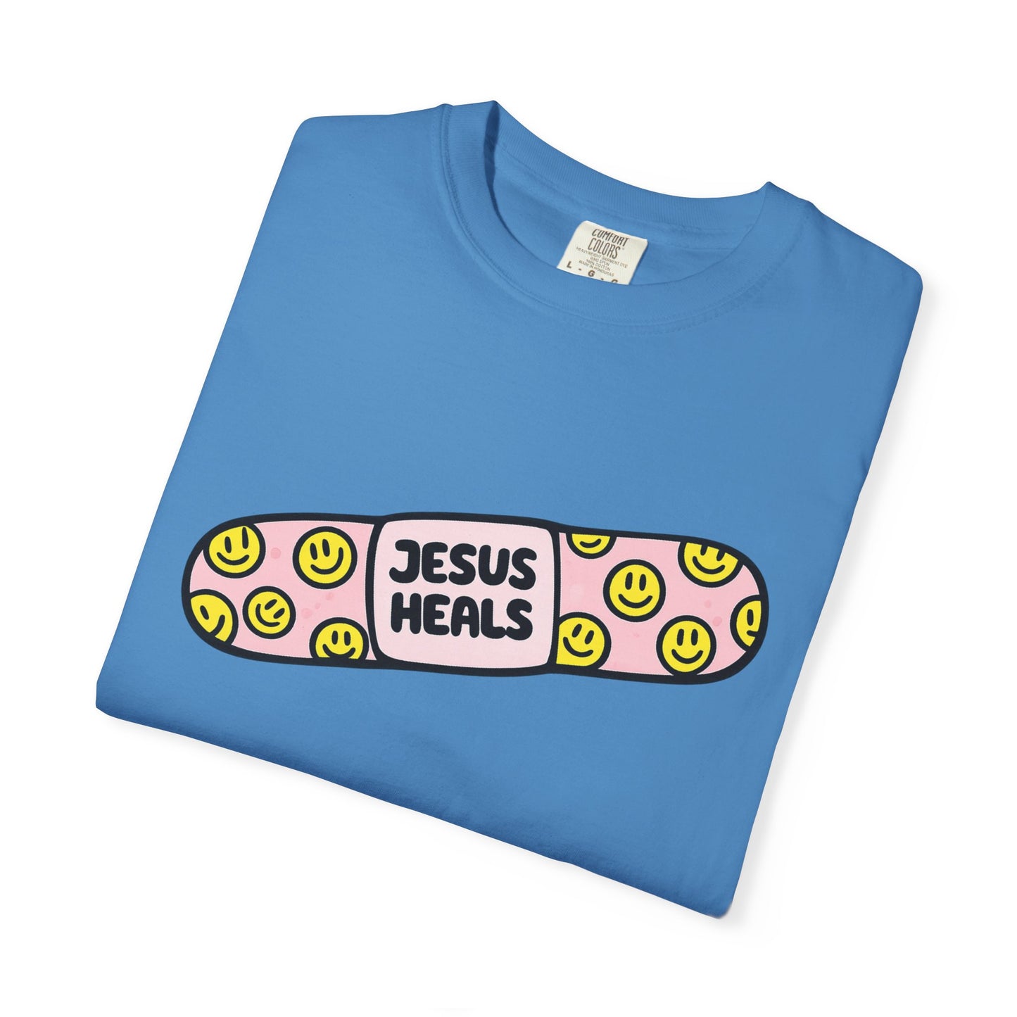 Jesus Heals Bandage T-Shirt — Christian Faith Graphic Tee