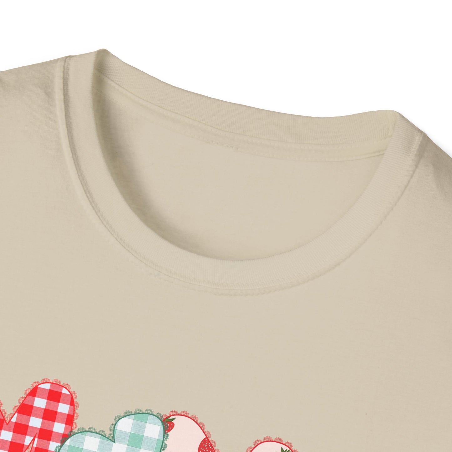 Mama Patterned Patchwork T-Shirt — Floral & Gingham "Mama" Design, Cute Mother's Day Gift