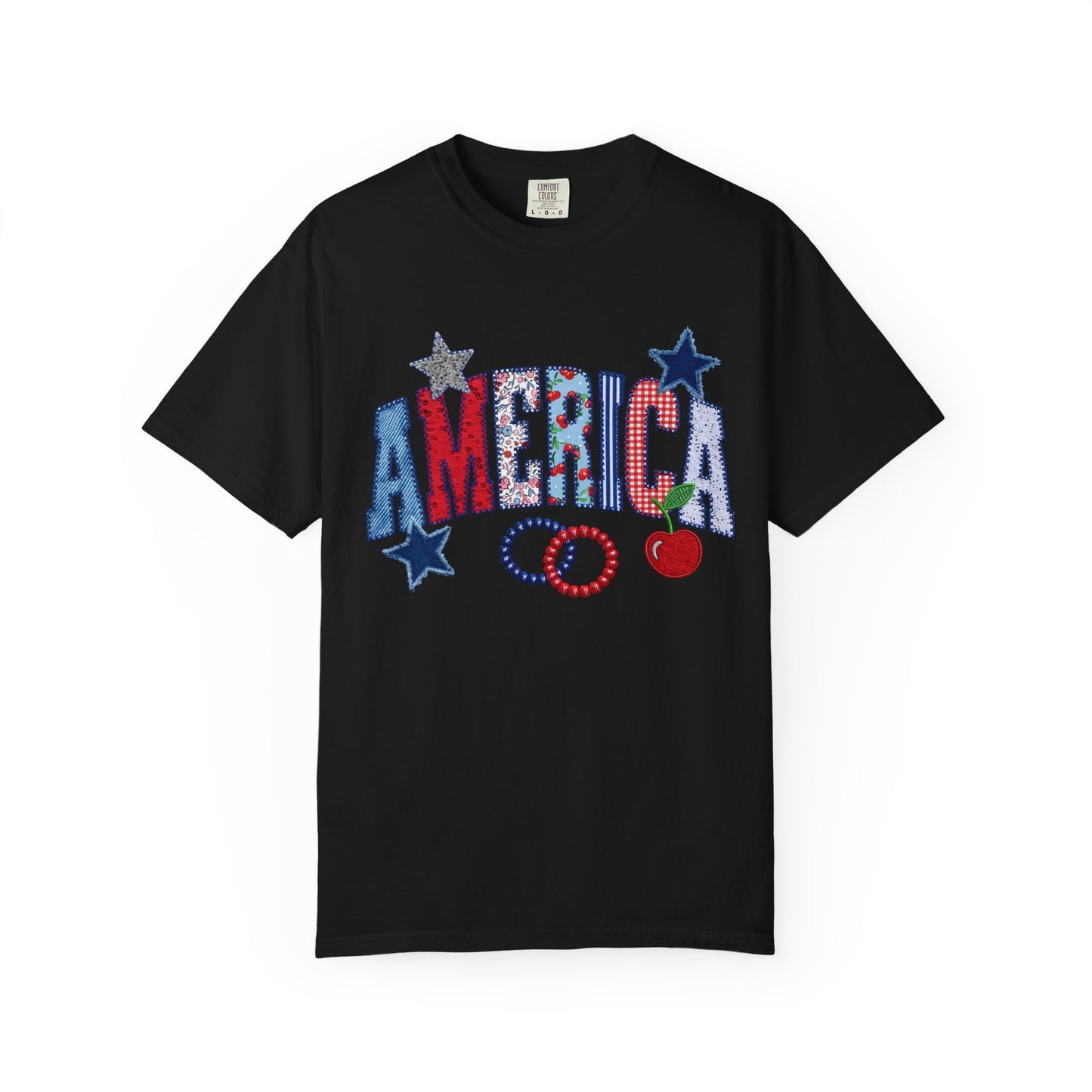 America Graphic T-Shirt — Patriotic Stars & Stripes Tee