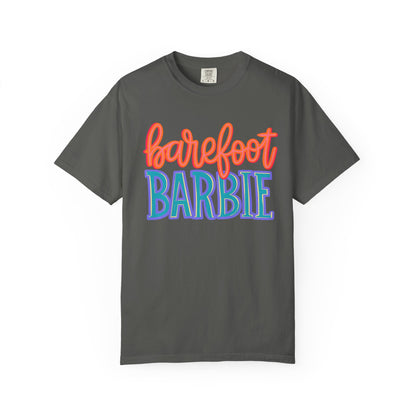 Barefoot Barbie T-Shirt — Retro Colorblock Graphic Tee