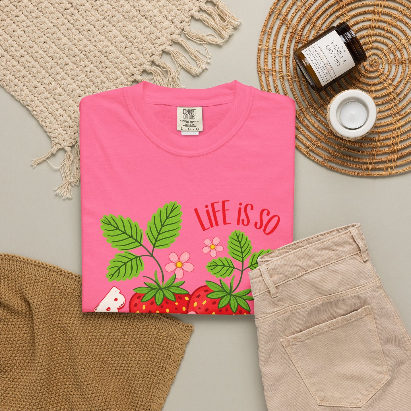 Life Is So Berry Sweet T-Shirt — Cute Strawberry Graphic Tee