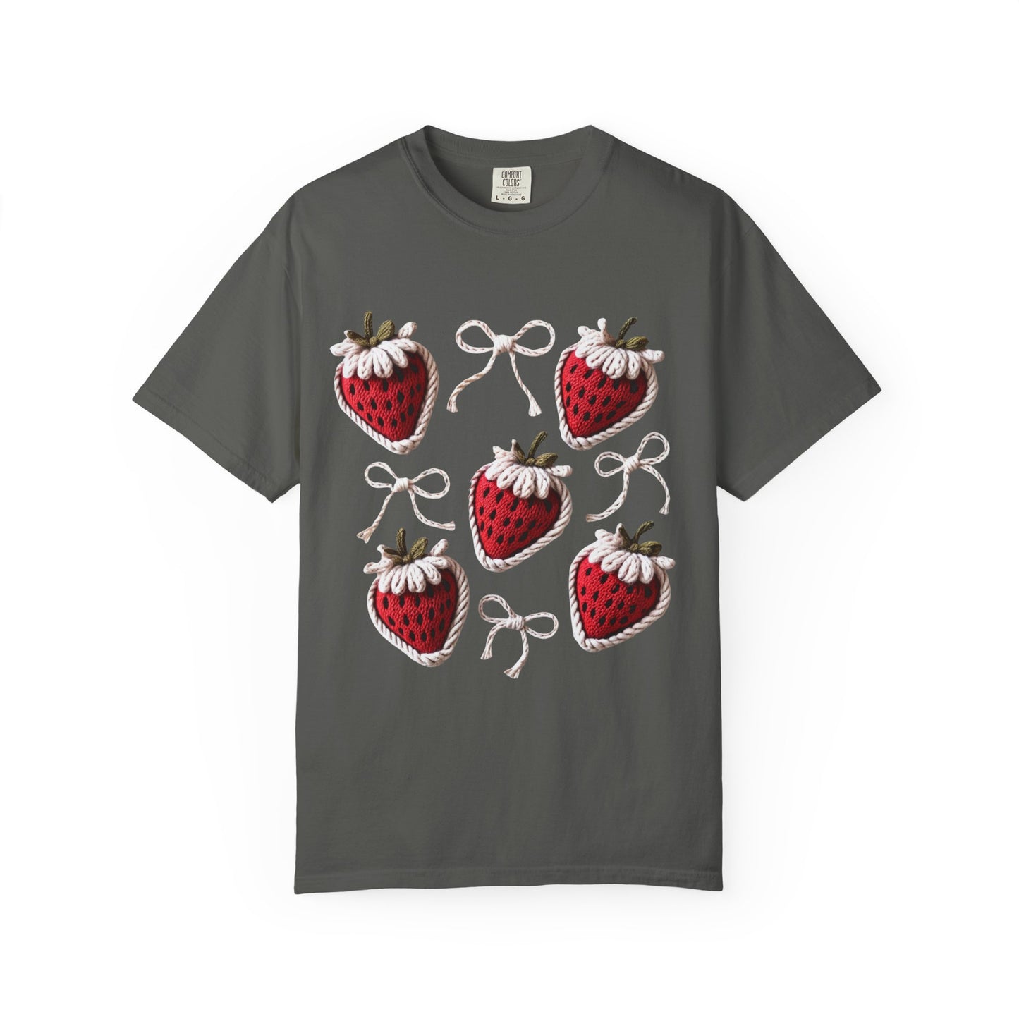 Crochet Strawberries and Bows T-shirt