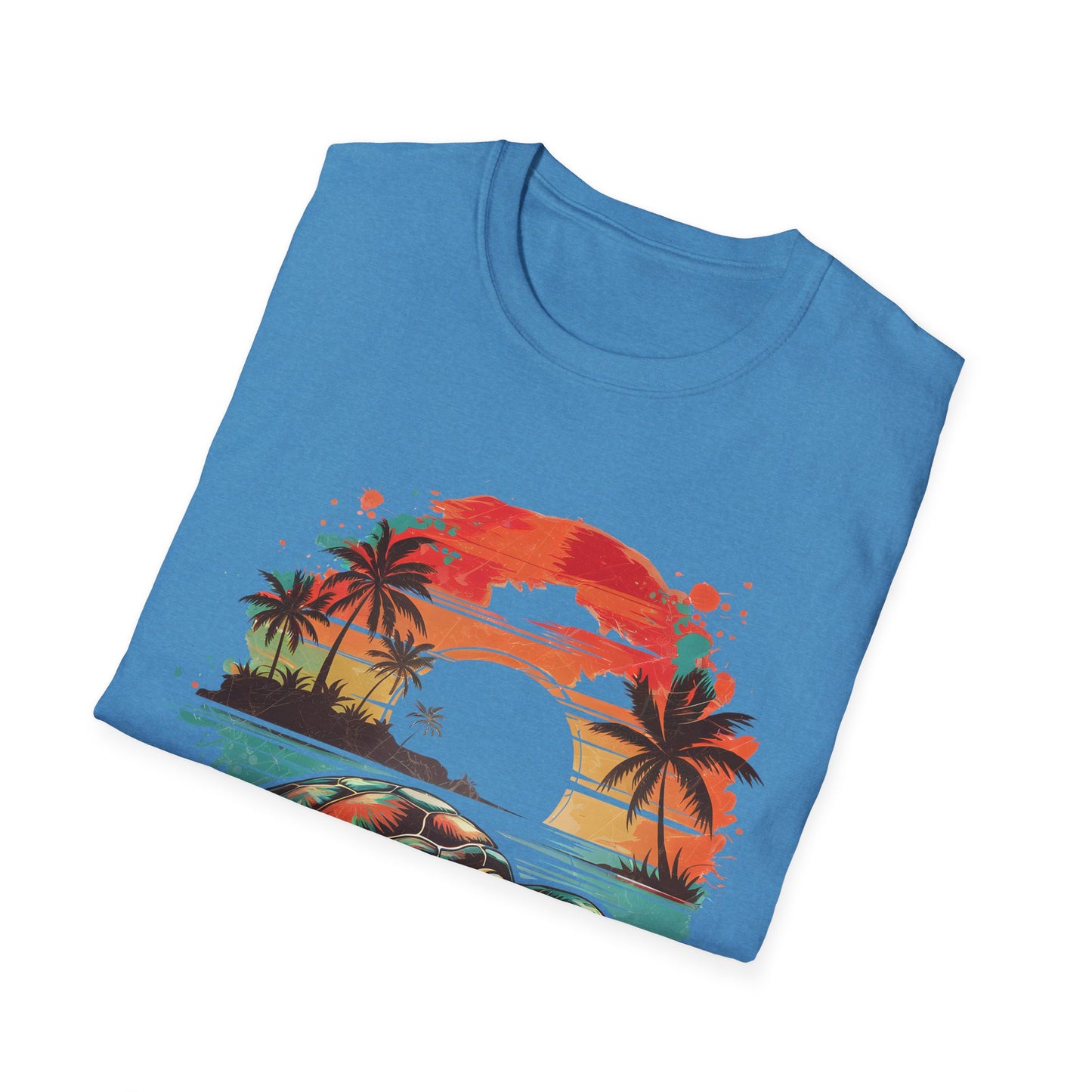 Sea Turtle Sunset T-Shirt — Tropical Beach Graphic Tee