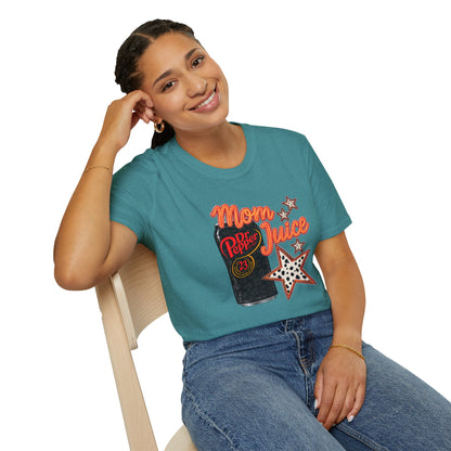 Mom Juice Dr Pepper T-Shirt – Retro Soda Graphic Tee for Moms