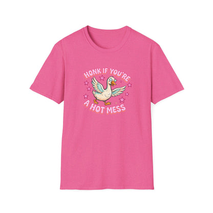 Honk If You’re A Hot Mess T-Shirt — Cute Vintage Dove Graphic Tee