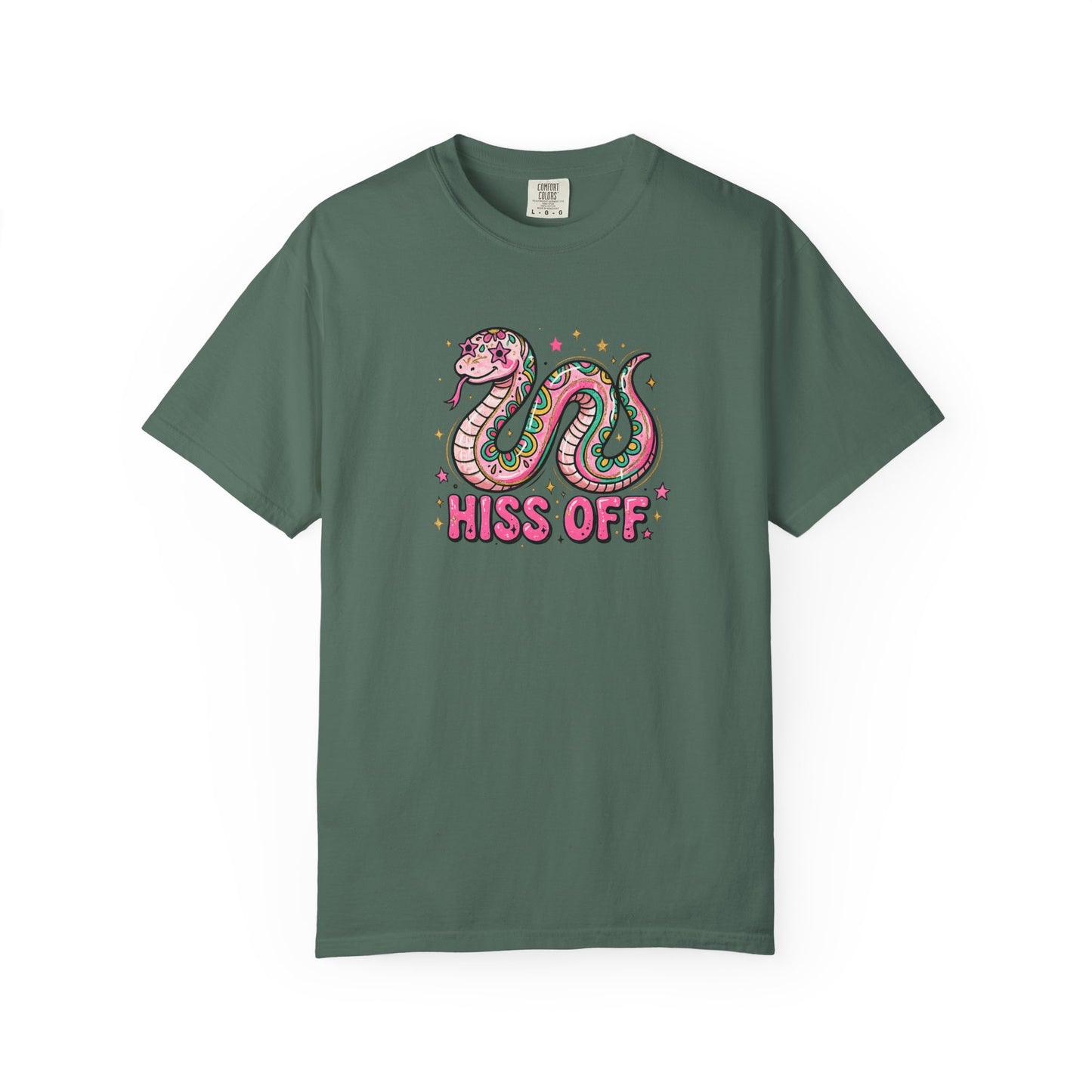 Snake "Hiss Off" Graphic T-Shirt — Retro Cute Reptile Tee