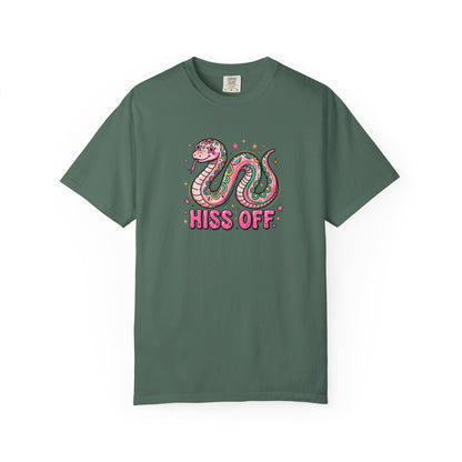 Snake "Hiss Off" Graphic T-Shirt — Retro Cute Reptile Tee