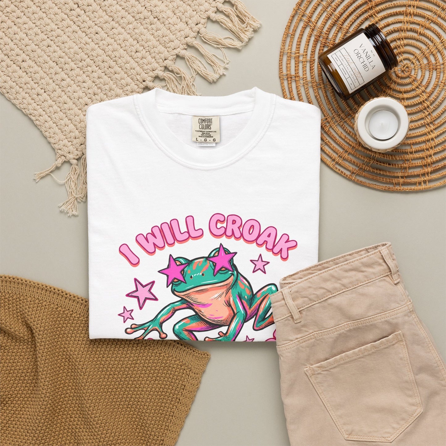 I Will Croak Before Care T-Shirt — Cute Froggy Graphic Tee