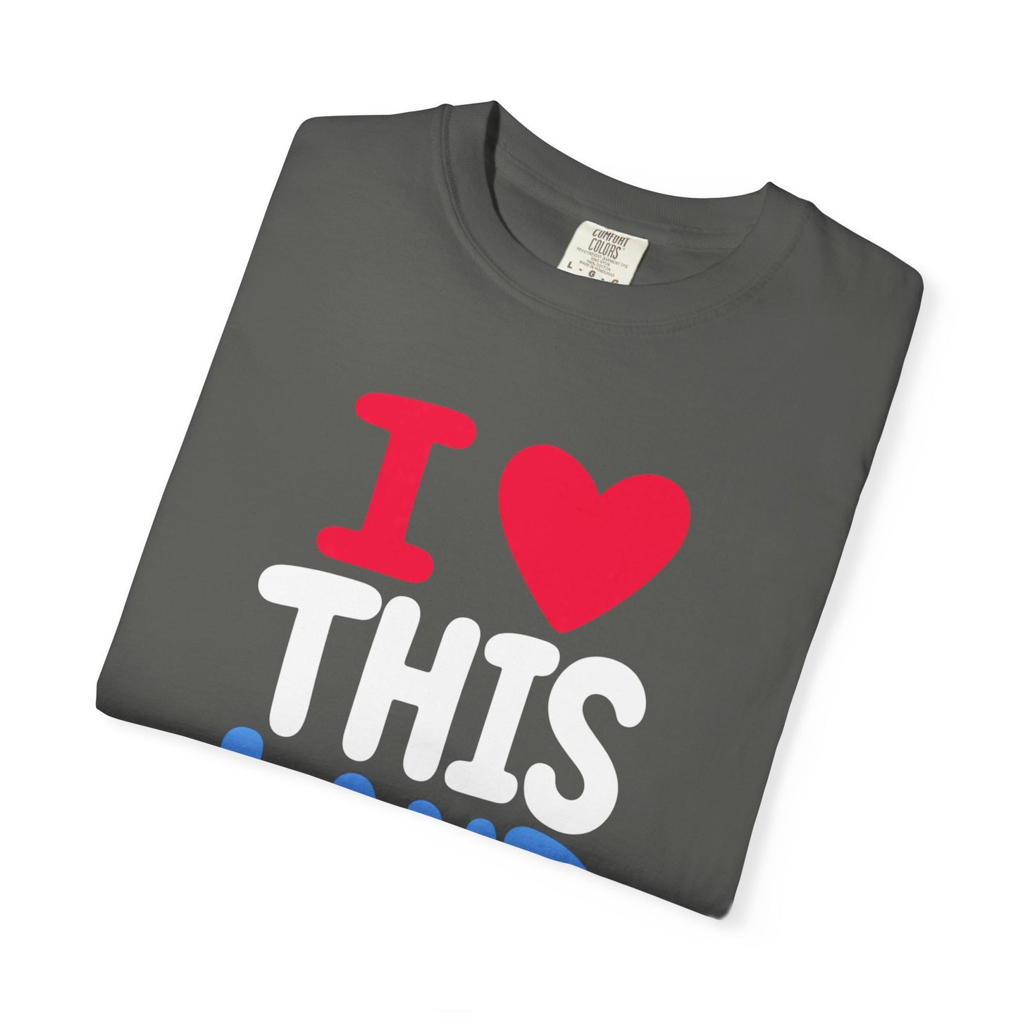 I  LAND Graphic T-Shirt – Cute Red Heart Travel Tee