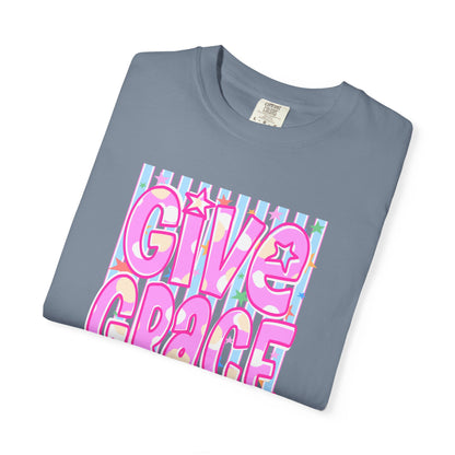 Give Grace T-Shirt — Pastel Retro Graphic Tee
