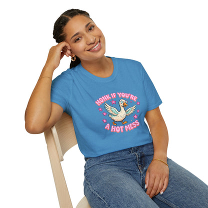 Honk If You’re A Hot Mess T-Shirt — Cute Vintage Dove Graphic Tee