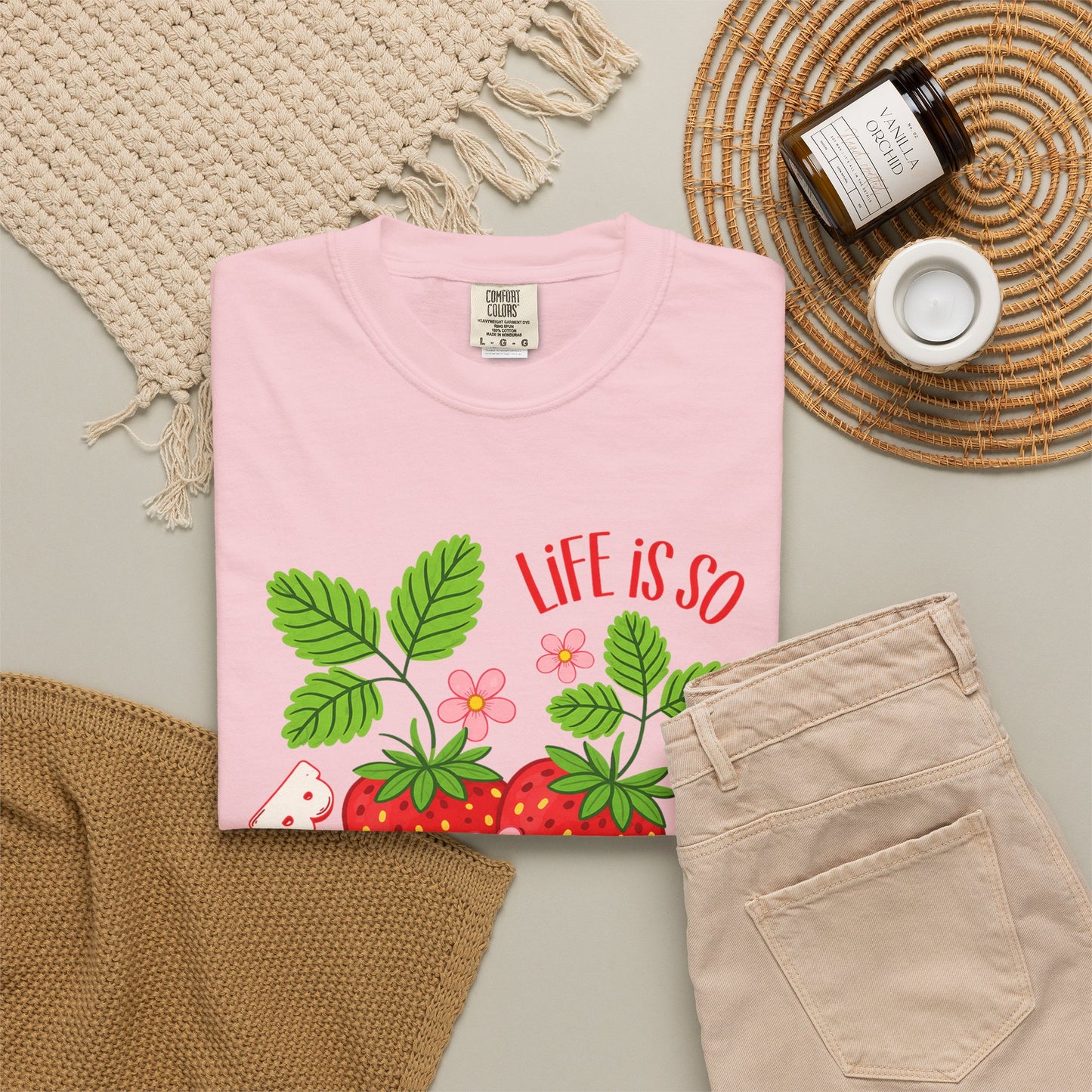 Life Is So Berry Sweet T-Shirt — Cute Strawberry Graphic Tee