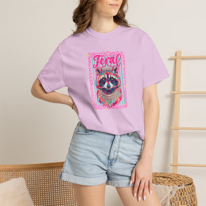 Feral Raccoon comfort color T-shirt
