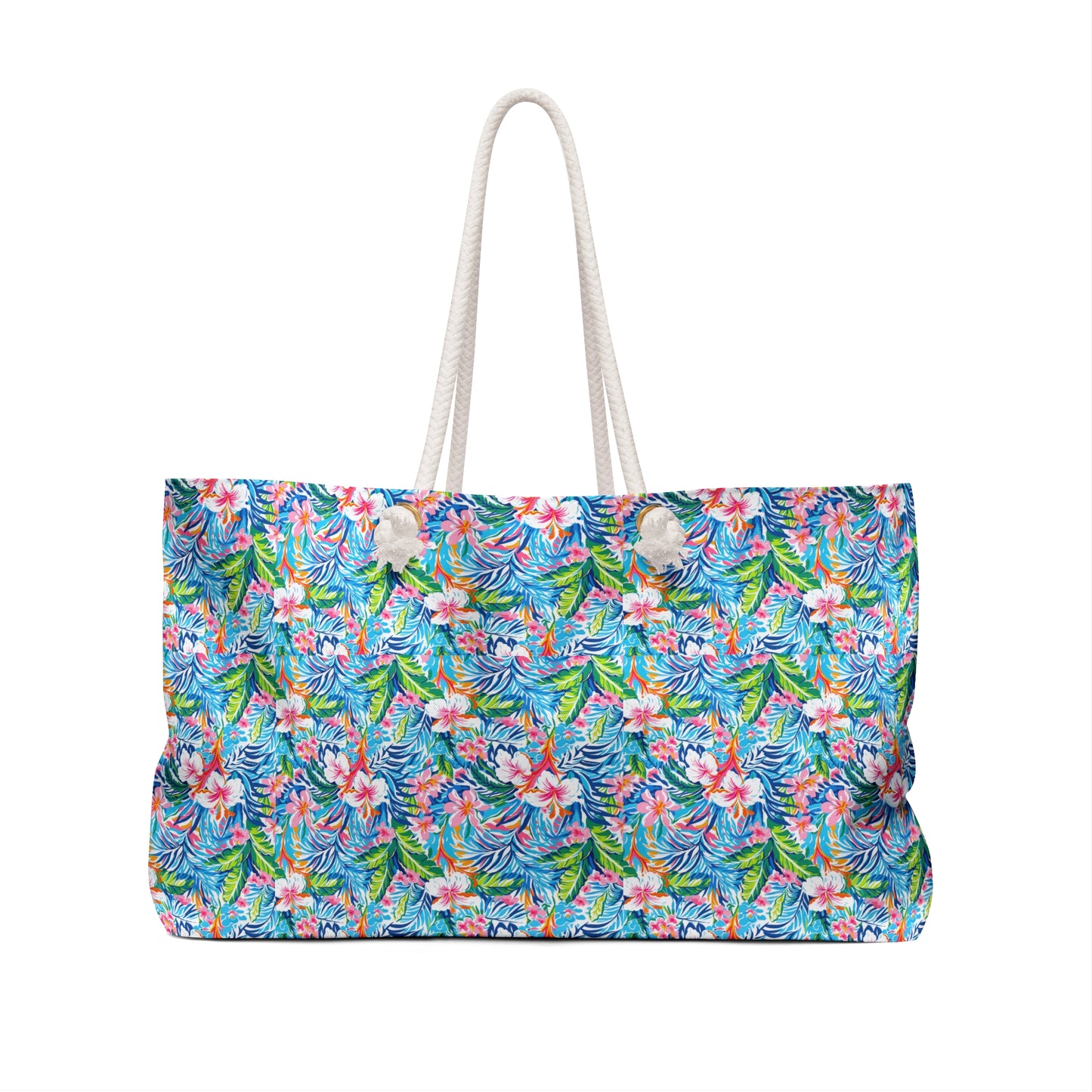 Tropical Floral Weekender Bag – Large Beach Travel Tote