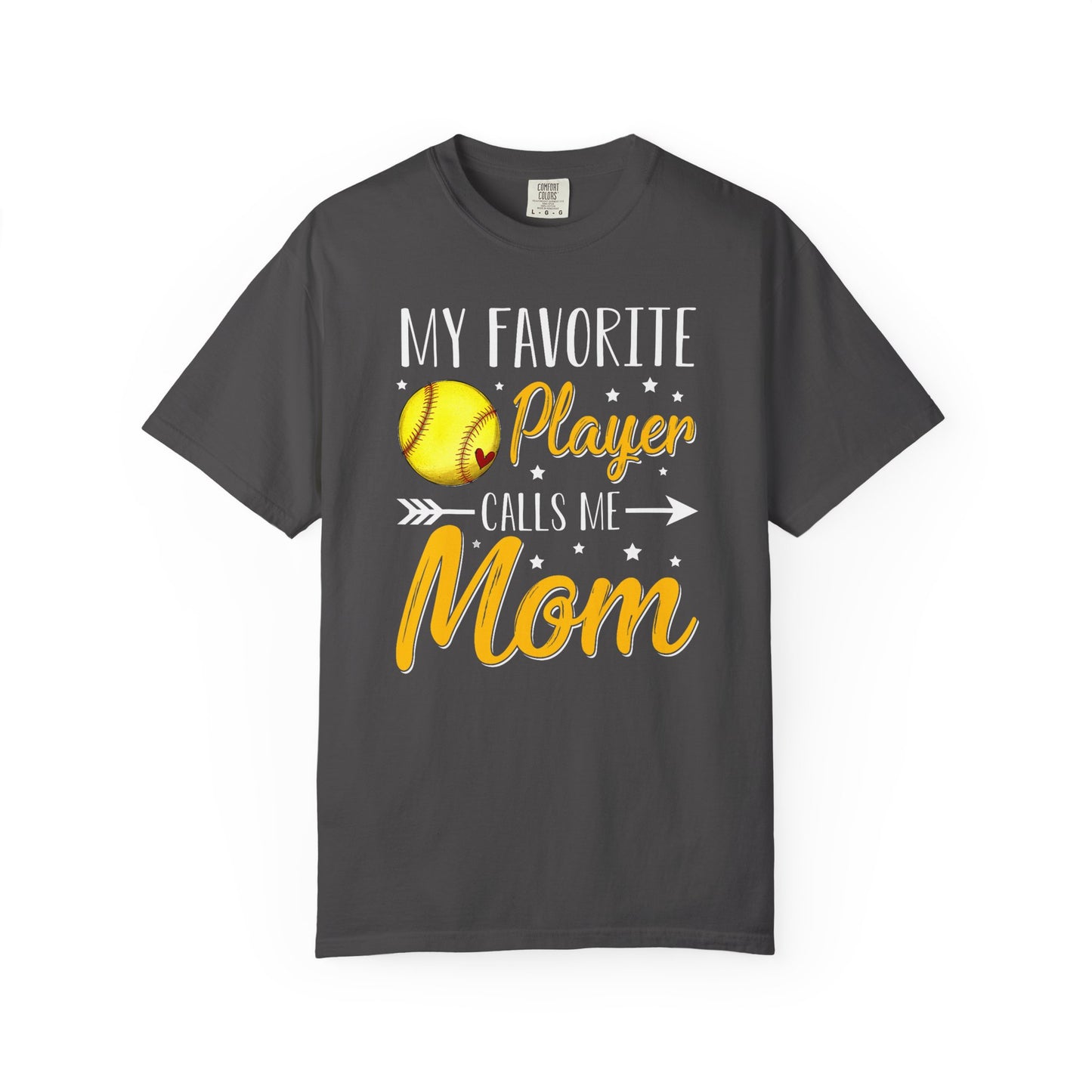 Softball Mom T-Shirt – “My Favorite Player Calls Me Mom” Graphic Tee