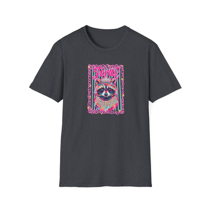 Feral Raccoon Gildan softstyle tshirt