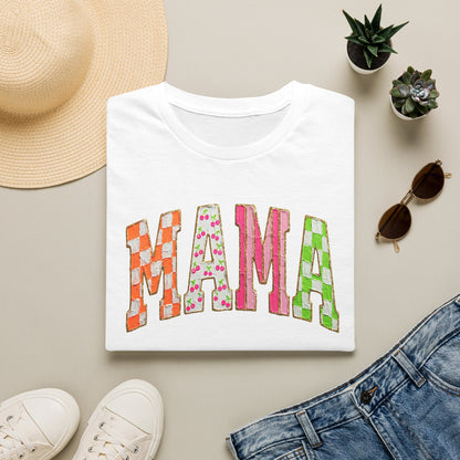Mama Floral Patchwork T-Shirt