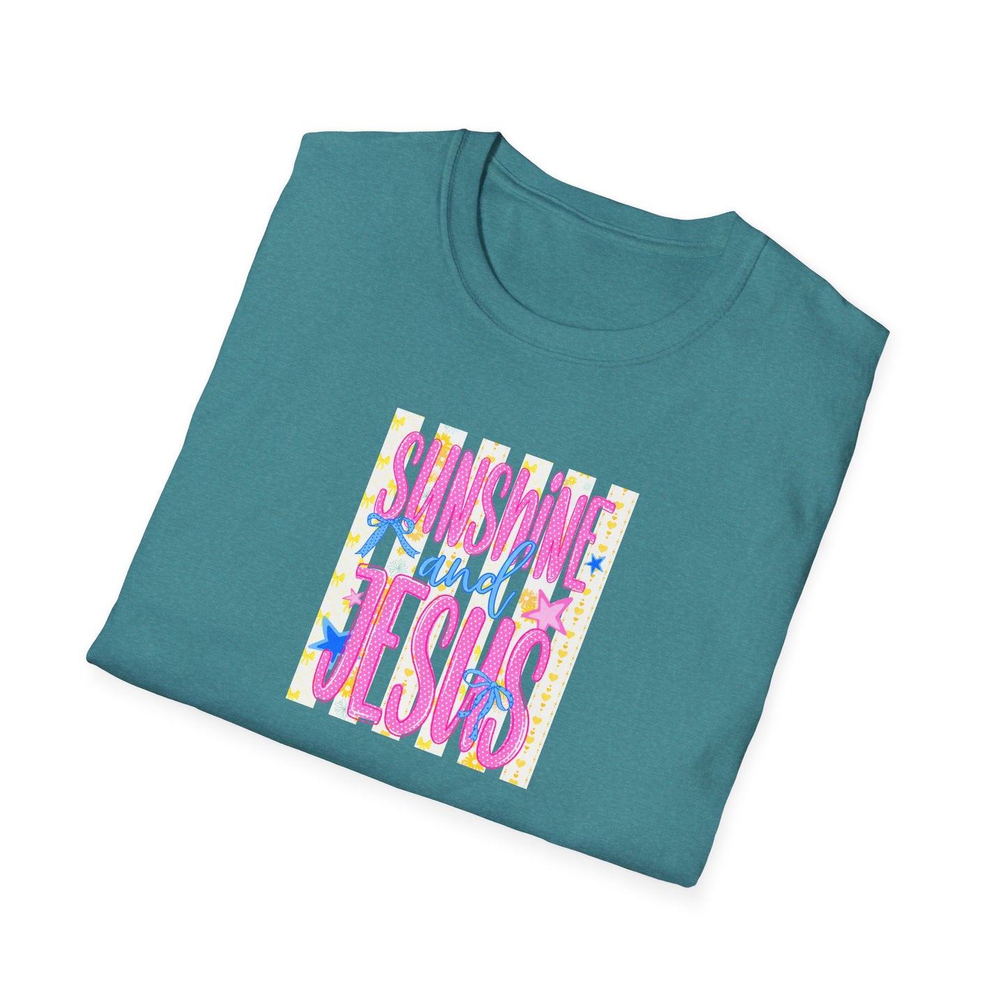 Sunshine and Jesus T‑Shirt — Bright Christian Faith Graphic Tee