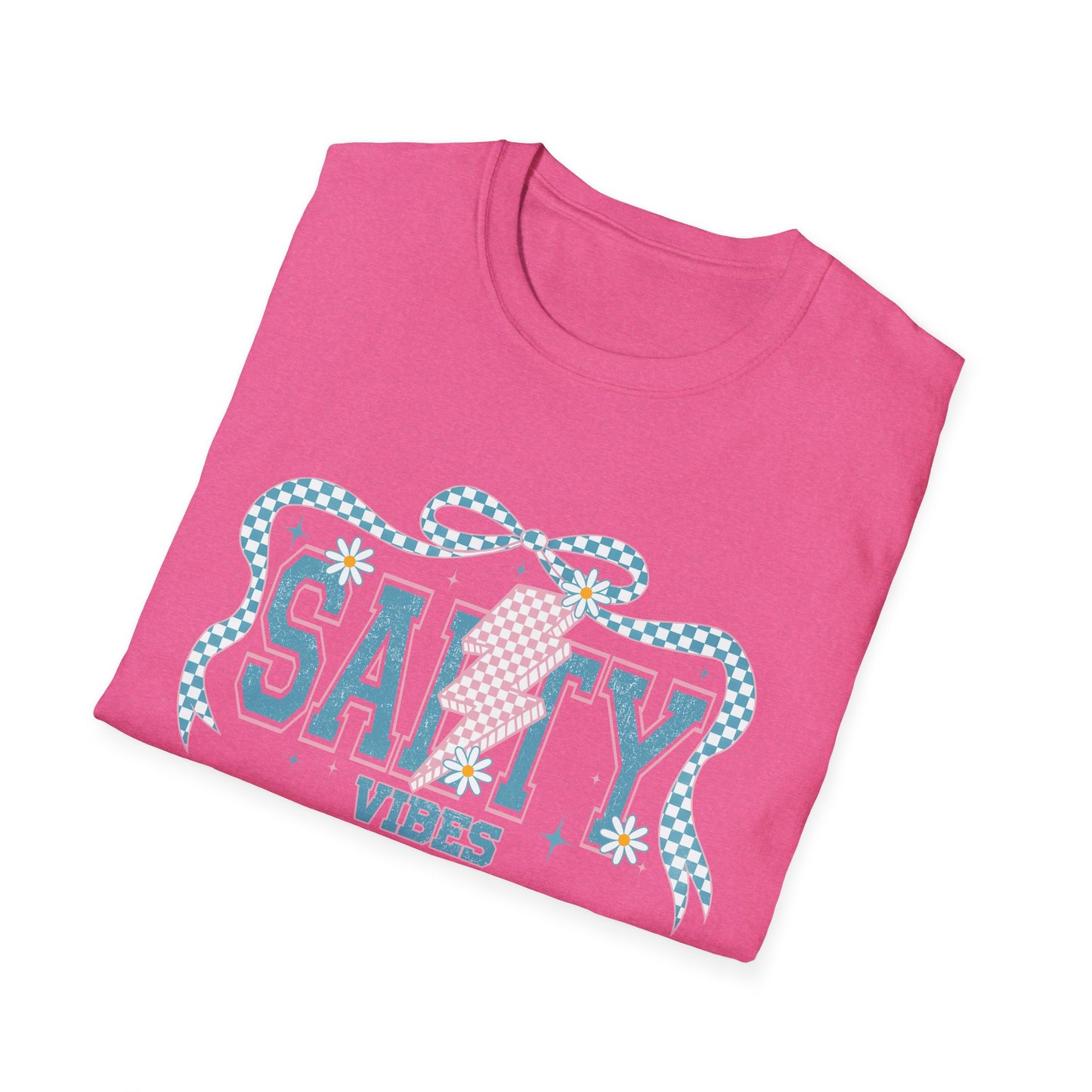 Salty Vibes Beach T-Shirt — Retro Seashell Graphic Tee