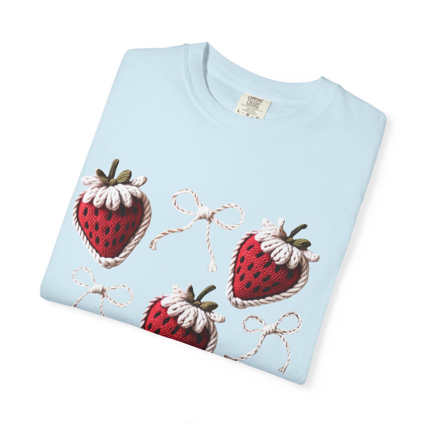 Crochet Strawberries and Bows T-shirt