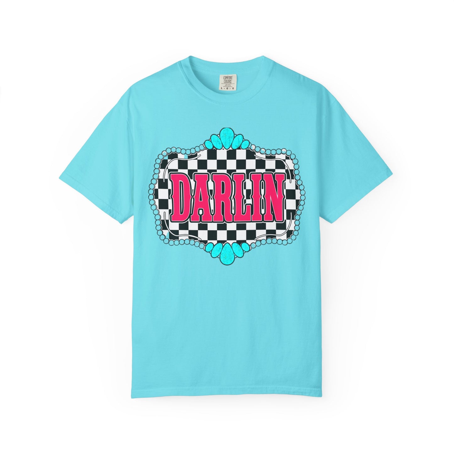 Darlin' Checkerboard Graphic T-Shirt