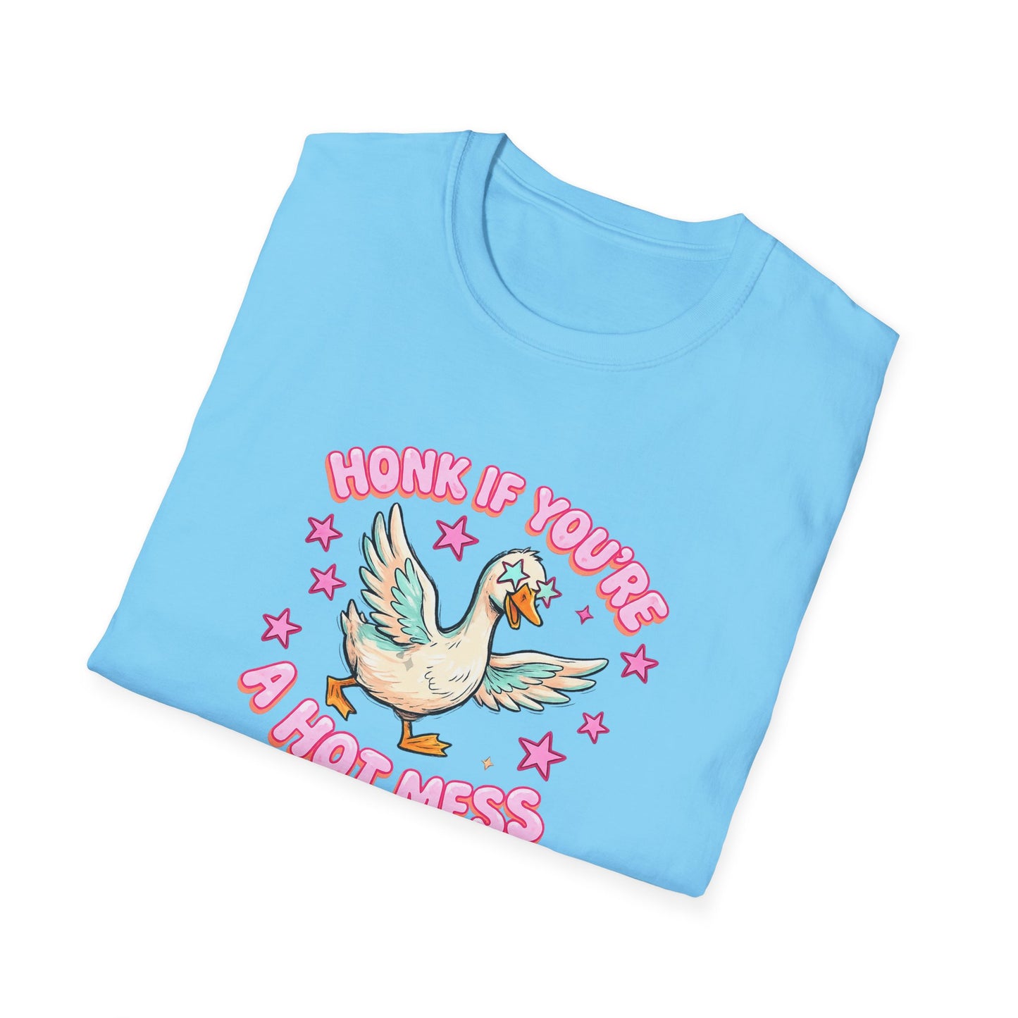 Honk If You’re A Hot Mess T-Shirt — Cute Vintage Dove Graphic Tee