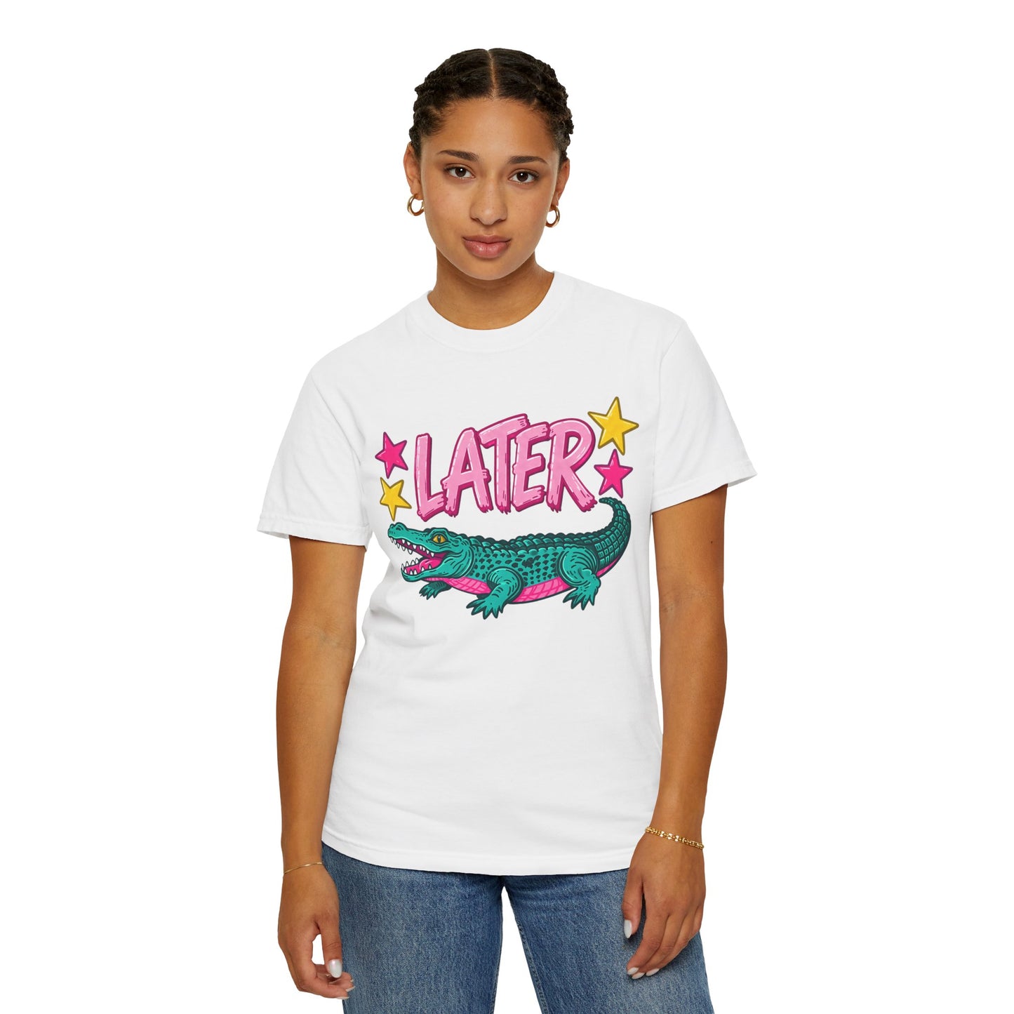 Later Gator Graphic T-Shirt — Retro Cartoon Alligator Tee