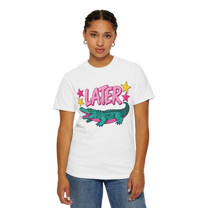 Later Gator Graphic T-Shirt — Retro Cartoon Alligator Tee