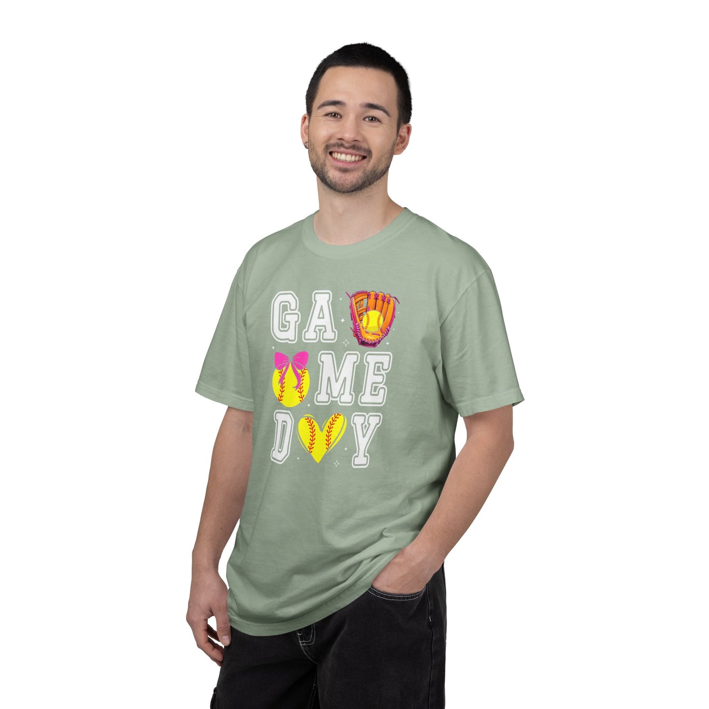 Game Day Softball T-Shirt — ‘GAME DAY’ Glove & Ball Design