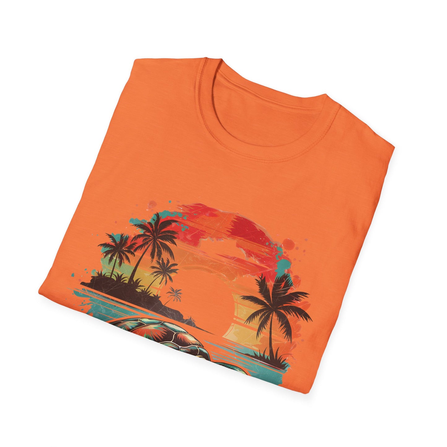 Sea Turtle Sunset T-Shirt — Tropical Beach Graphic Tee