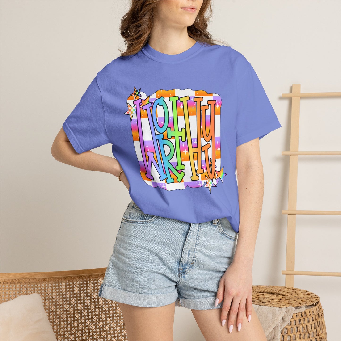 “WORTHY' Graphic T-Shirt — Positive Message Tee