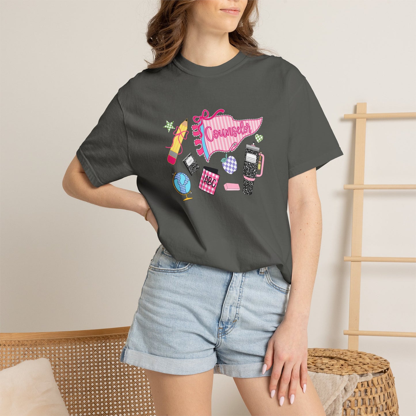 Retro Teen Essentials Graphic T-Shirt — 'Cassette' Collage Design