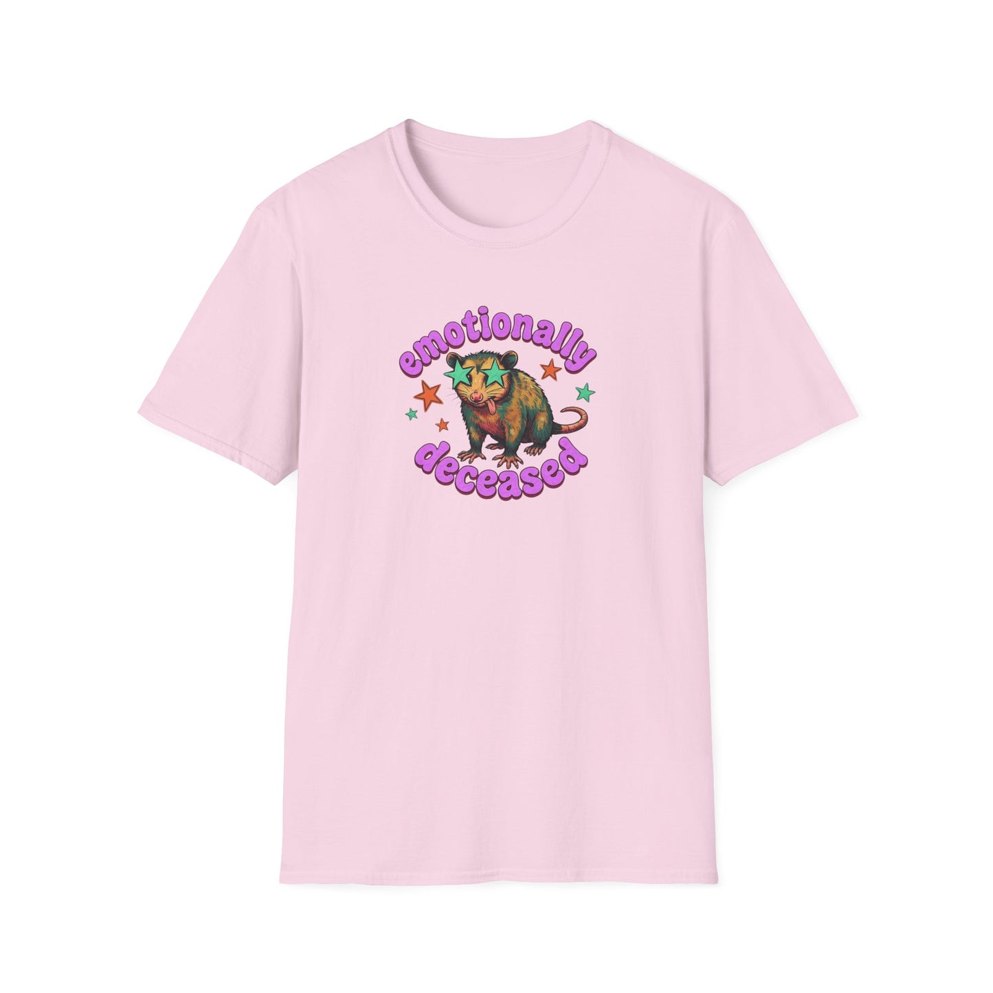 Emotionally Deceased T-Shirt — Cute Colorful Armadillo Graphic