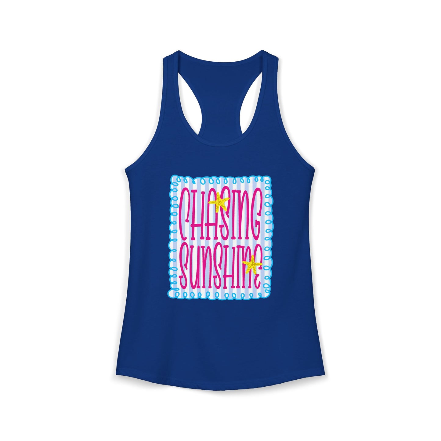 Chasing sunshine Racerback Tank