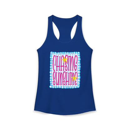 Chasing sunshine Racerback Tank