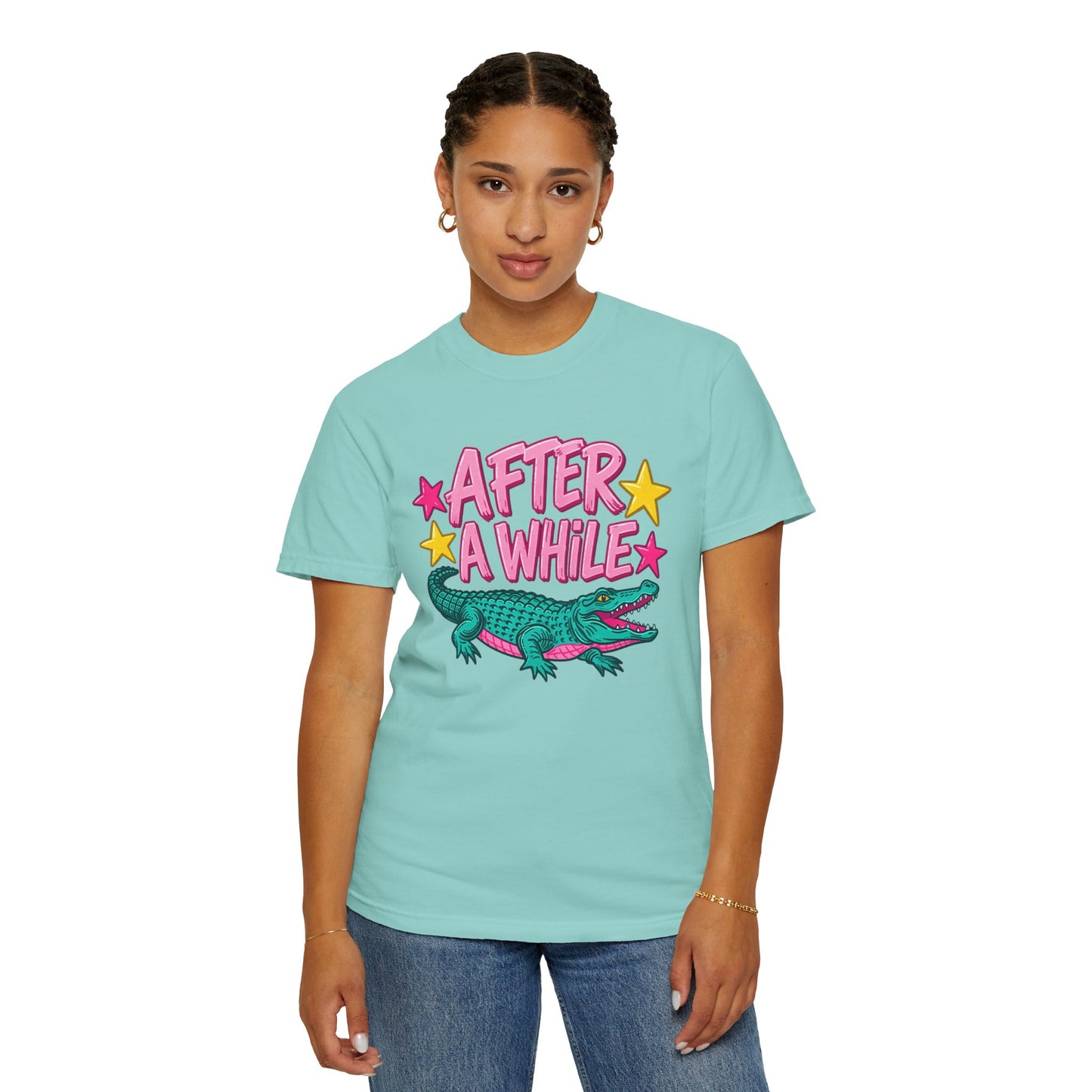 After A While Alligator T-Shirt — Retro Cartoon Gator Graphic Tee
