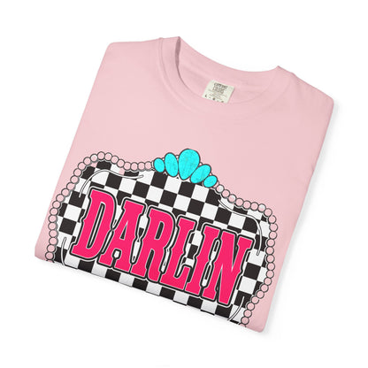 Darlin' Checkerboard Graphic T-Shirt