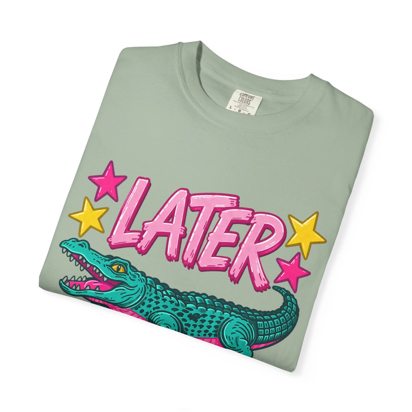 Later Gator Graphic T-Shirt — Retro Cartoon Alligator Tee