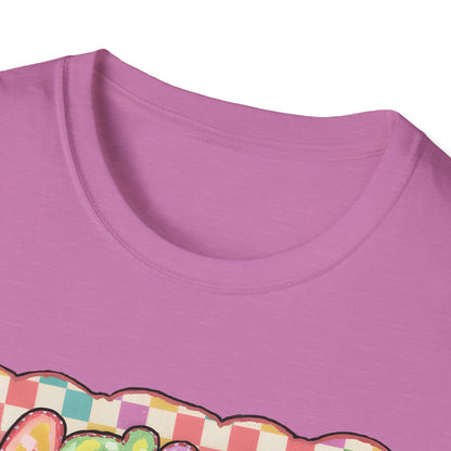 Mama Balloon Graphic Tee — Colorful Pastel Celebration Shirt for Moms