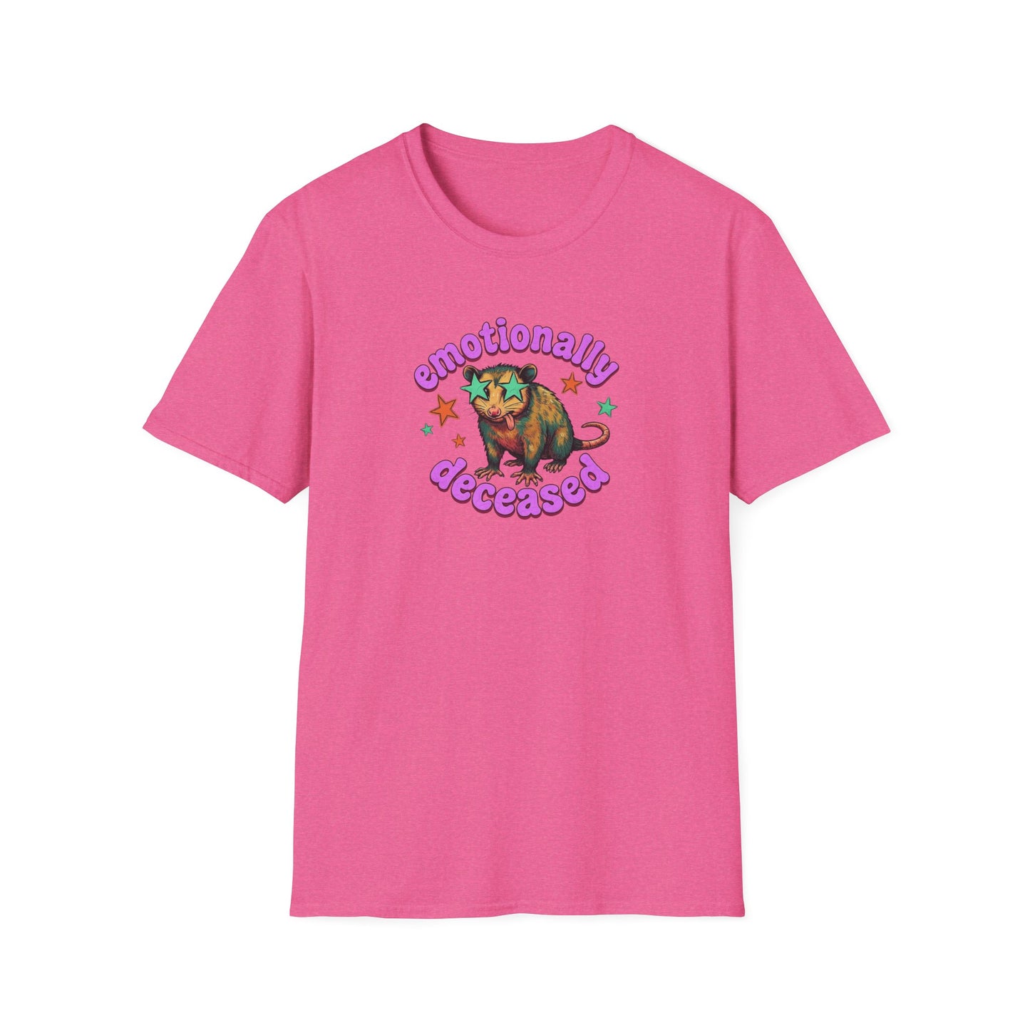 Emotionally Deceased T-Shirt — Cute Colorful Armadillo Graphic