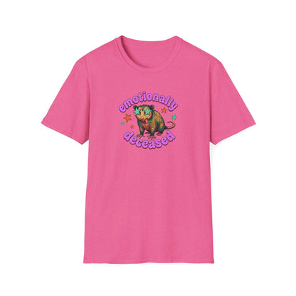 Emotionally Deceased T-Shirt — Cute Colorful Armadillo Graphic