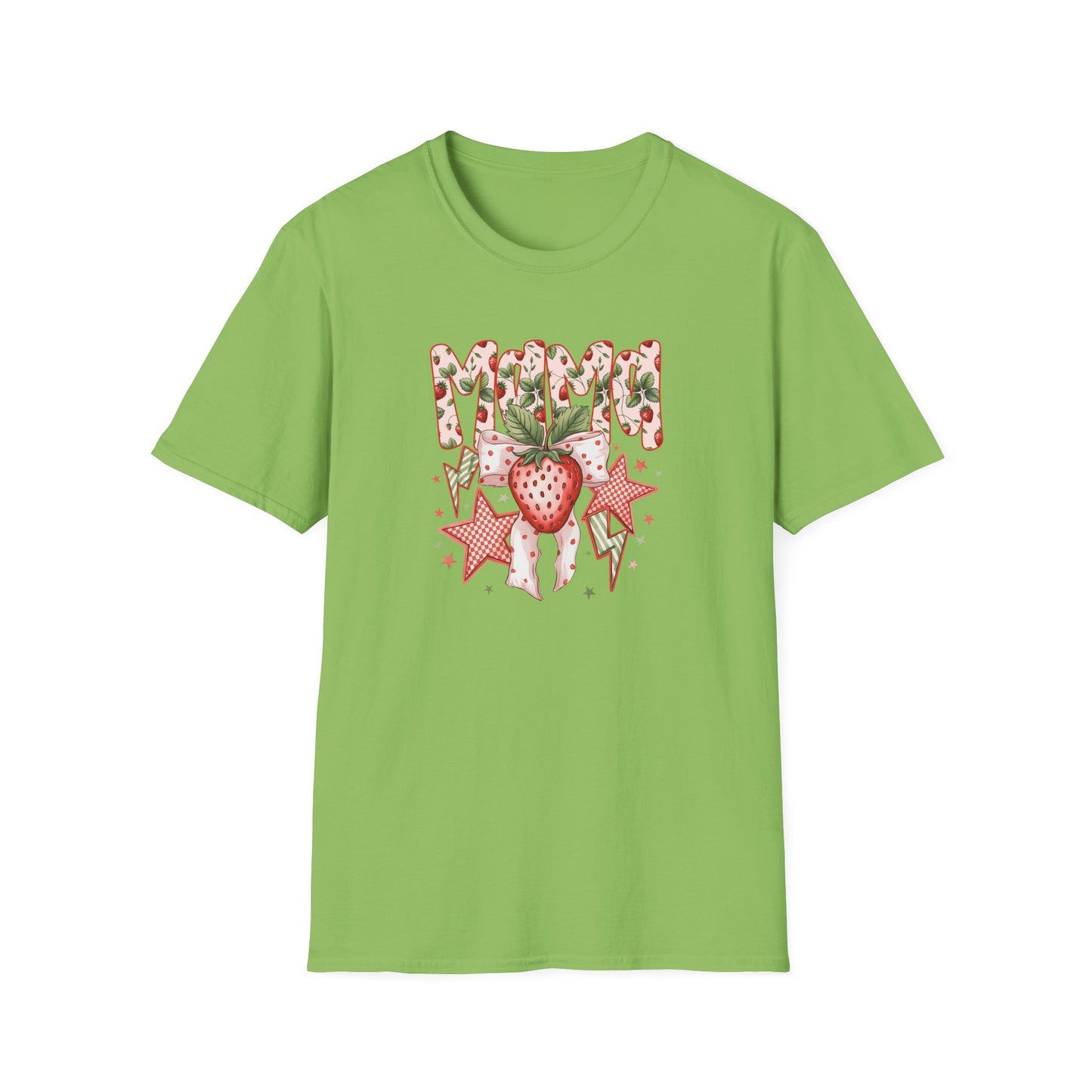 Strawberry Vibes T-Shirt — Retro Stars & Heart Graphic