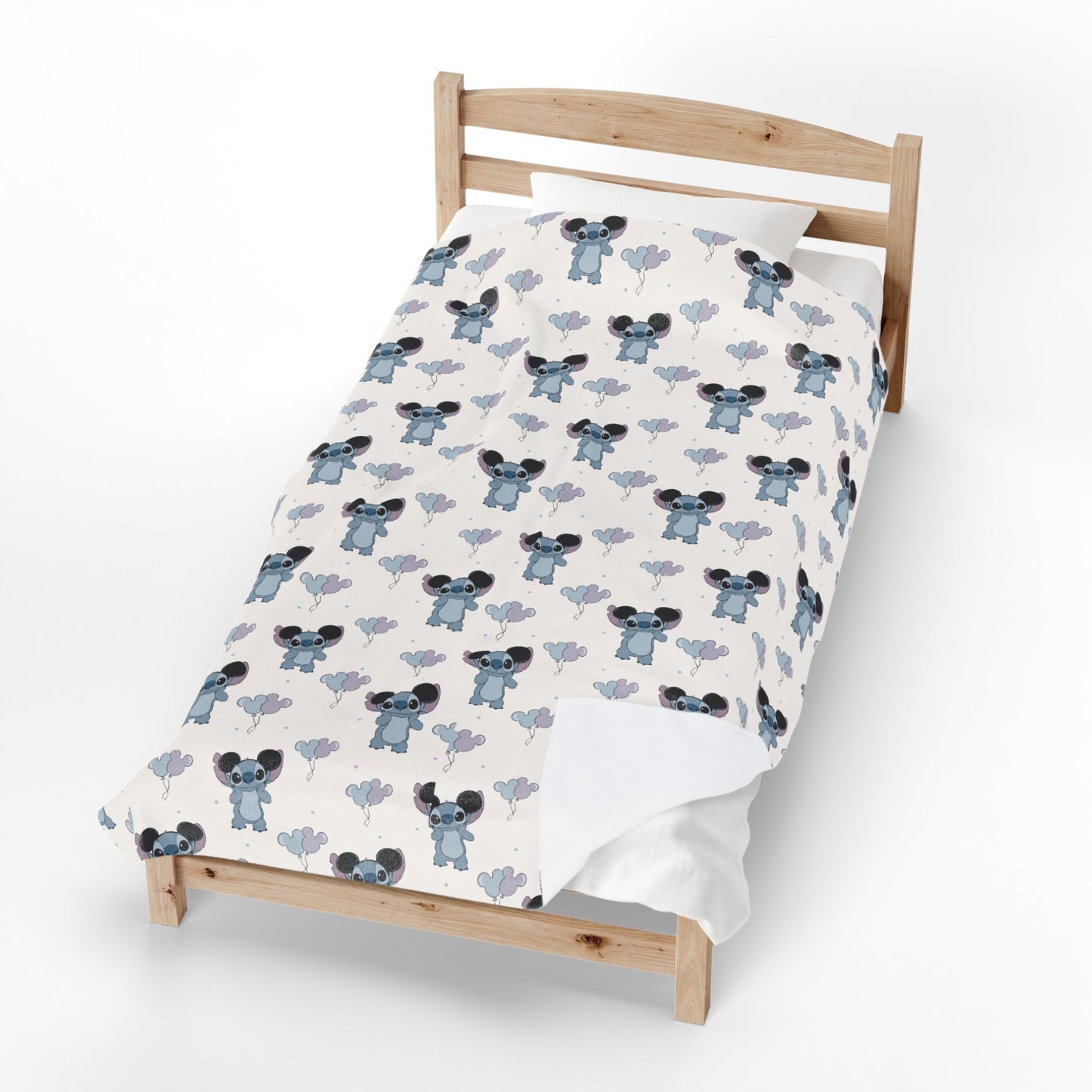 Velveteen Plush Blanket — Cozy Baby Koala Patterned Throw for Nursery & Kids