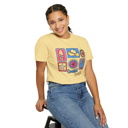 Coastal Cowgirl Graphic T-Shirt — Retro Beach Icons Tee