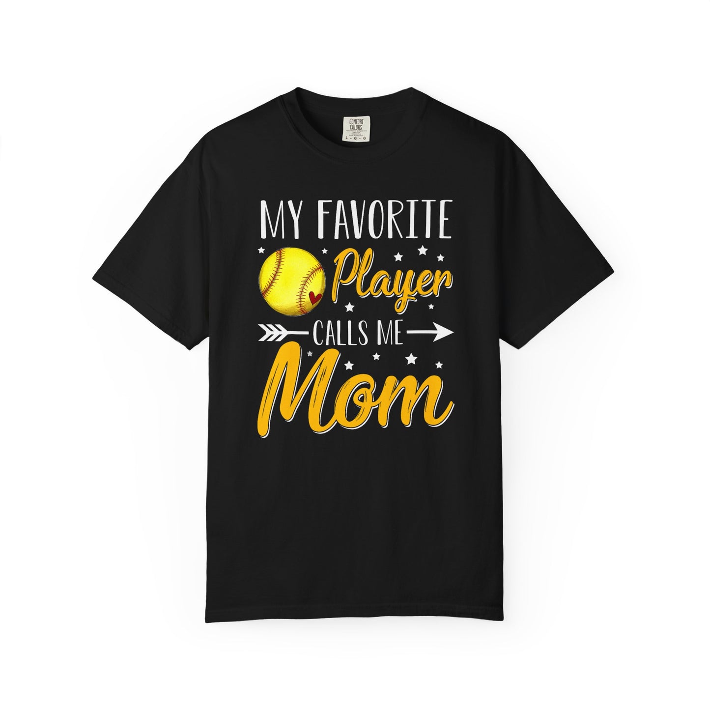 Softball Mom T-Shirt – “My Favorite Player Calls Me Mom” Graphic Tee