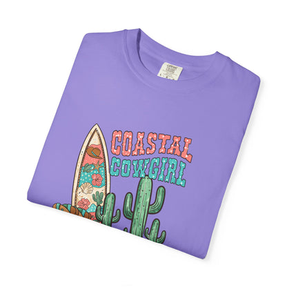 Coastal Cowgirl T-Shirt — Vintage Surf & Cactus Beach Graphic