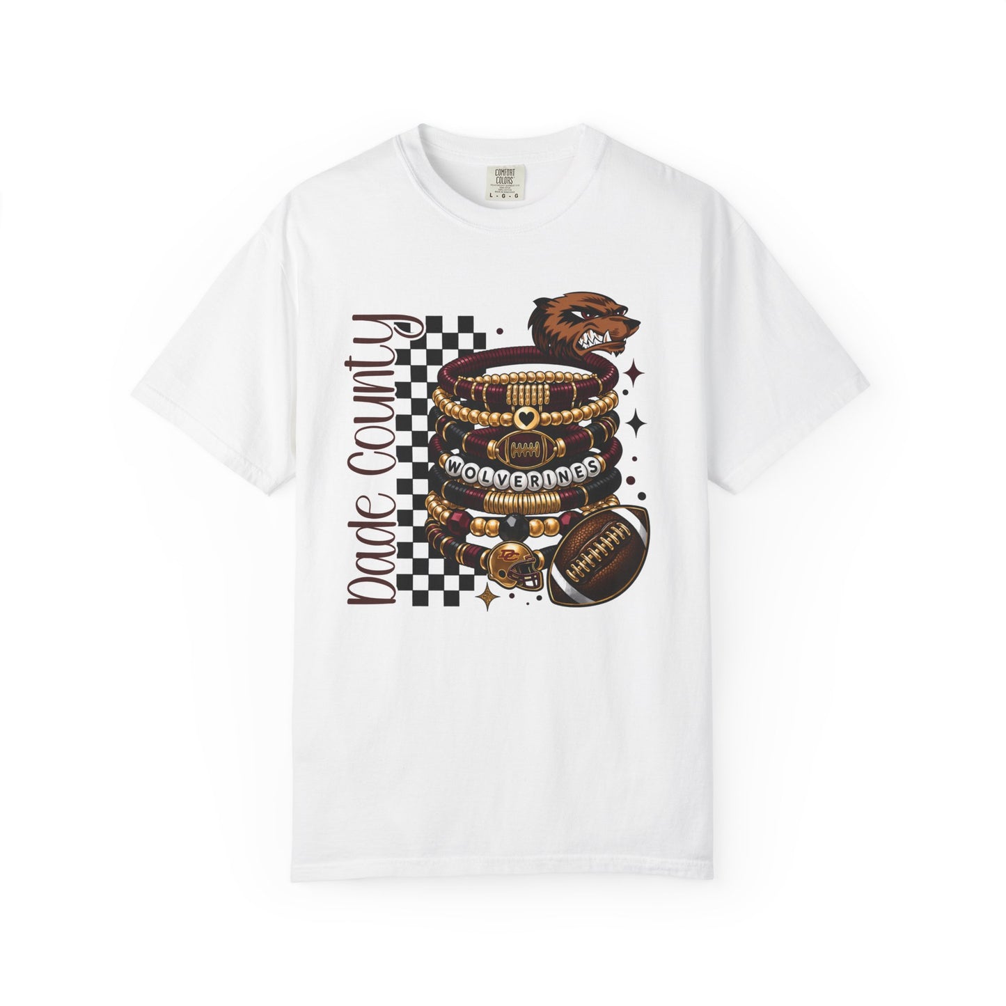 Dade County Panthers Football Graphic T‑Shirt